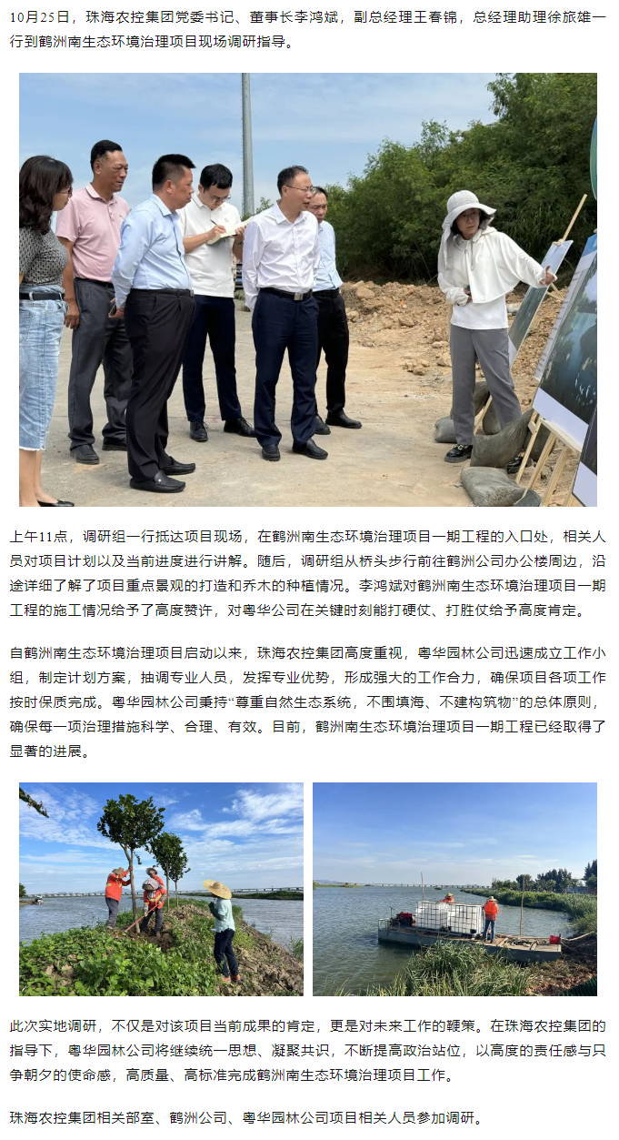马博(中国)集团党委书记、董事长李鸿斌调研鹤洲南生态环境治理工作.png